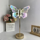 Muliticolor Butterfly LED Night Light - Creative Crystal Design for Ambient Lighting-1