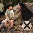 33*32cm Black Outdoor Folding Stool - Lightweight Portable Picnic Chair, Fishing Chair, Camping Seat, and Collapsible Bench for Outdoor Activities-2