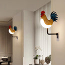 Grey USB Rechargeable Rooster Wall Lamp with Sound, Aromatherapy, and Decorative Design – Creative Nightlight for Bedroom and Corridor-3
