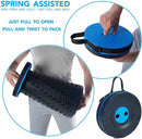 Black and Red Splicing Color Portable Outdoor Telescopic Folding Stool with 100 Weight-Bearing Buckles, Lightweight and Compact Design, Perfect for Fishing, Camping, and Travel-2