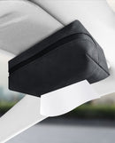 2 pcs Black Stylish Car Tissue Box for Seat Back - Car Interior Tissue Pack for Seat Back, Armrest Box, Sun Visor 18.5x12.5x7cm-3