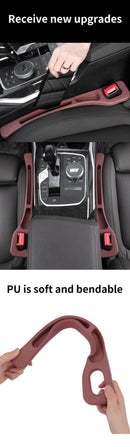Brown Car Seat Gap Filler - 2 Pieces Car Interior Storage Organizer for Front Seat Seam-8