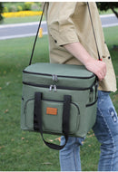Navy Blue 23L Extra Large Insulated Cooler Bag with Double Layers - Perfect for Camping, Picnics, and Outdoor Adventures-9