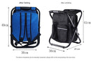 Camouflage Insulated Cooler Backpack Chair - Foldable Stool for Picnics & BBQ-5