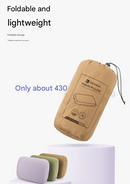 Purple Reversible Memory Foam Travel Pillow - All-Season Comfort Neck Support for Deep Sleep & Portability-7