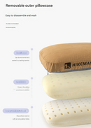 Green Reversible Memory Foam Travel Pillow - All-Season Comfort Neck Support for Deep Sleep & Portability-4