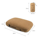 Grey Reversible Memory Foam Travel Pillow - All-Season Comfort Neck Support for Deep Sleep & Portability-6