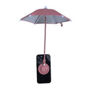 Pink Magnetic Phone Umbrella Sun Shade - Clear Outdoor Screen Visor, Anti-Glare Mini Parasol for iPhone-1