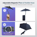 Black Magnetic Phone Umbrella Sun Shade - Clear Outdoor Screen Visor, Anti-Glare Mini Parasol for iPhone-7