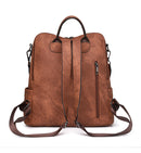 Blue Chic Women's PU Leather Convertible Backpack - Anti-Theft Design, Multi-Pocket Shoulder Bag with Tassel-7