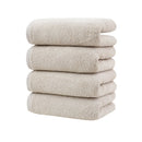 Khaki Plush Cotton Hand Towel Set (4-Pack) - Ultra Soft, Absorbent & Quick-Drying Face Towels for Bathroom-1