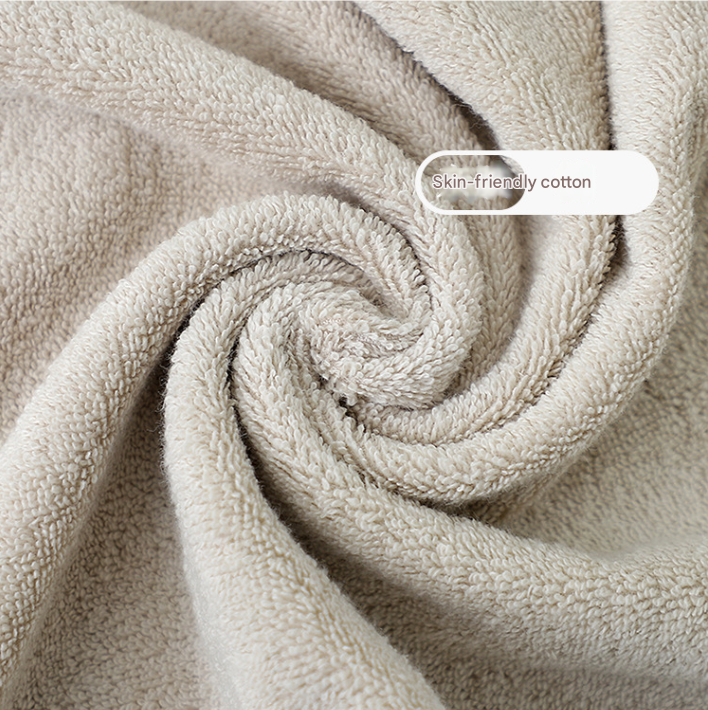 Khaki Plush Cotton Hand Towel Set (4-Pack) - Ultra Soft, Absorbent & Quick-Drying Face Towels for Bathroom
