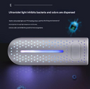 Blue Portable USB Shoe Dryer & Deodorizer - Constant Temperature Electric Boot Warmer with UV Sanitizer-5