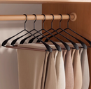 Premium Solid Wood Clothes Hangers Set of 6 - Wide Shoulder Non-Slip Suit Hangers-1