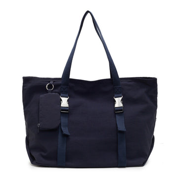 Navy Blue Modern Utility Tote Bag for Women - Large Capacity Shoulder Bag with Detachable Pouch for Work, School & Travel