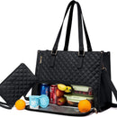 Black Insulated Lunch Bag and Laptop Cooler - Perfect for Keeping Food Fresh-1