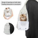 Grey Hands-Free Quilted Pet Carrier Sling - Soft & Comfortable Front Pack for Small Dogs and Cats-5