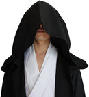 Brown Shadow Wanderer Hooded Cape - Premium Velvet Robe for Jedi, Wizard & Medieval Cosplay-3