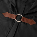 Brown Shadow Wanderer Hooded Cape - Premium Velvet Robe for Jedi, Wizard & Medieval Cosplay-4