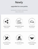 Black and blue Mountain Bike Saddle - Comfortable and Durable Bicycle Seat for MTB and Road Bikes-6