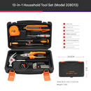 13-Piece Compact Household Tool Kit - Essential Hand Tool Set for Home DIY & Repairs-2