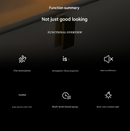 White Mini USB Aromatherapy Diffuser with Flame Projection - Portable Humidifier for Home and Car Use-2