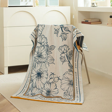 Flower Fairy 40S Pure Cotton Gauze Bath Towel - Extra Large, Thick, Soft, and Highly Absorbent for Adults