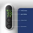 White High-Power Cordless Hair Dryer, 15600mAh USB Rechargeable Blow Dryer with Hot & Cold Air, 3 Speeds & Heat Settings-2