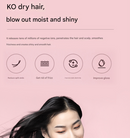 White Ultra-Lightweight Ionic Cordless Hair Dryer, USB Rechargeable Portable Blow Dryer with Cool Air for Travel & Home-2