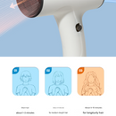 Black Ultra-Lightweight Ionic Cordless Hair Dryer, USB Rechargeable Portable Blow Dryer with Cool Air for Travel & Home-4