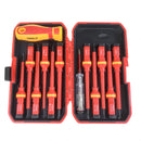 Orange Insulated Screwdriver Set - Multi-Bit Electrician's Tool Kit with Magnetic Tips & Quick-Change Handle(6136)-1