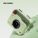 Green Retro Mini Digital Camera Keychain - 48MP Portable Pocket Camcorder with 1080p HD Video-1