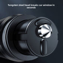 Black 2-in-1 Emergency Car Escape Tool - Spring-Loaded Window Breaker & Seatbelt Cutter-4