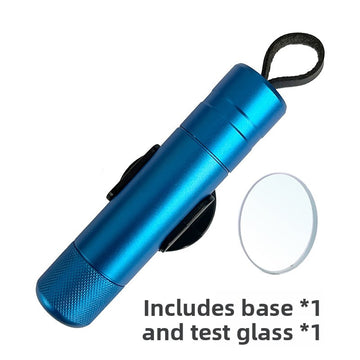 Blue 2-in-1 Emergency Car Escape Tool - Spring-Loaded Window Breaker & Seatbelt Cutter