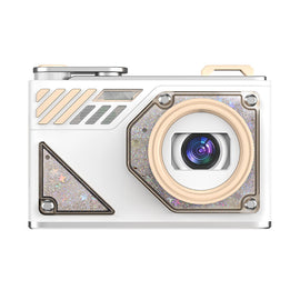 Glitter Sand Design 64MP HD Digital Camera with LED Fill Light & Auto Focus(white)