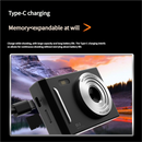 50MP HD Digital Camera with 8X Zoom & Dual Lens System(rose red)-4