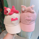 Cute Plush - Decorated Baseball Cap(khaki)-2