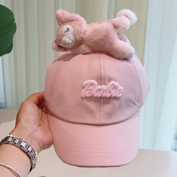 Cute Plush - Decorated Baseball Cap(Meat pink)