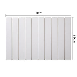 Collapsible Diatom Mud Bath Mat - Quick Dry, Non-Slip, Odor-Free Absorbent Pad(white)