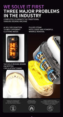 Portable Handheld Garment Steamer & Mini Iron - Smart Temperature Control, Rapid Heating & Powerful Steam for All Fabrics(White)-4