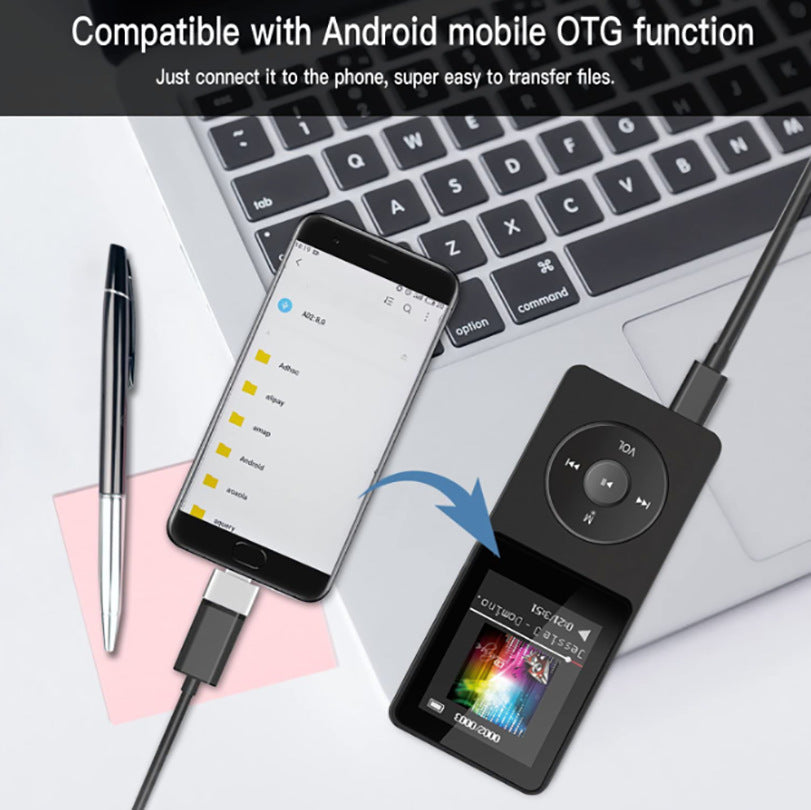 Portable Digital Music Player - Bluetooth 5.4, Hi-Fi Lossless Sound, 8GB Built-in & Expandable Storage(black 64GB)