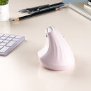 Ergonomic Vertical Mouse - Multi-Device Bluetooth5.0 & 2.4G Wireless, Adjustable DPI, Silent Click(pale pinkish gray)-7