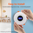 2-in-1 Smoke & Carbon Monoxide Detector with LCD Display - Real-Time Monitoring & Loud Alarm(White)-4