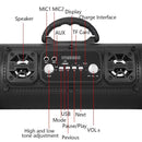 Portable Wireless Speaker - FM Radio, USB/TF Playback, AUX Input, Microphone Support & 2000mAh Battery(Blue and black)-4