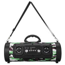 Portable Wireless Speaker - FM Radio, USB/TF Playback, AUX Input, Microphone Support & 2000mAh Battery(Camouflage)-1