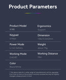 Ergonomic Dual-Mode Wireless Gaming Mouse - Mute Buttons, Adjustable DPI, Rechargeable, Multi-Assist Keys(white)-6