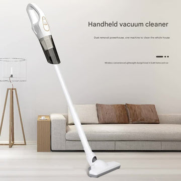 Cordless 2-in-1 Handheld & Stick Vacuum Cleaner with Detachable Water Tank & Dust Mite Remover(white) - 0