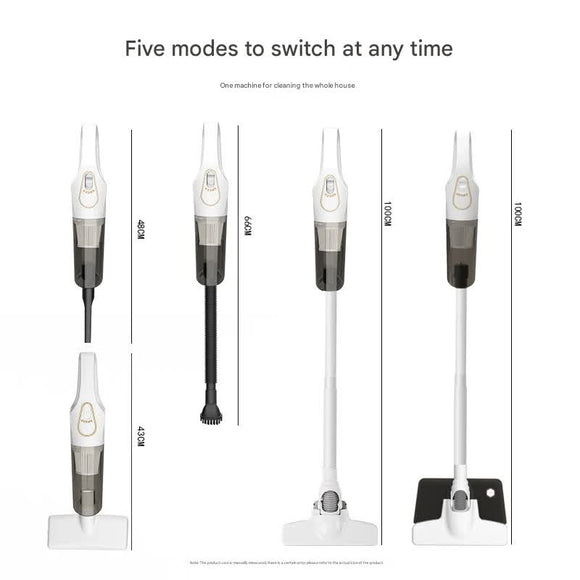Cordless 2-in-1 Handheld & Stick Vacuum Cleaner with Detachable Water Tank & Dust Mite Remover(white)