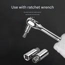 10-Piece M-Type Spline Bit Socket Set - Chrome Steel, Polished & Quenched for Durability with Storage Case(blue)-2