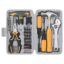 Comprehensive 30-Piece Household Tool Kit - Multi-Functional Home Repair Set with Storage Case(Grey)-1